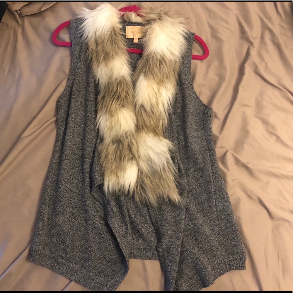 Faux fur vest